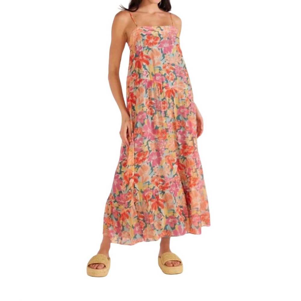 NEW MINKPINK valla midi dress in pink floral